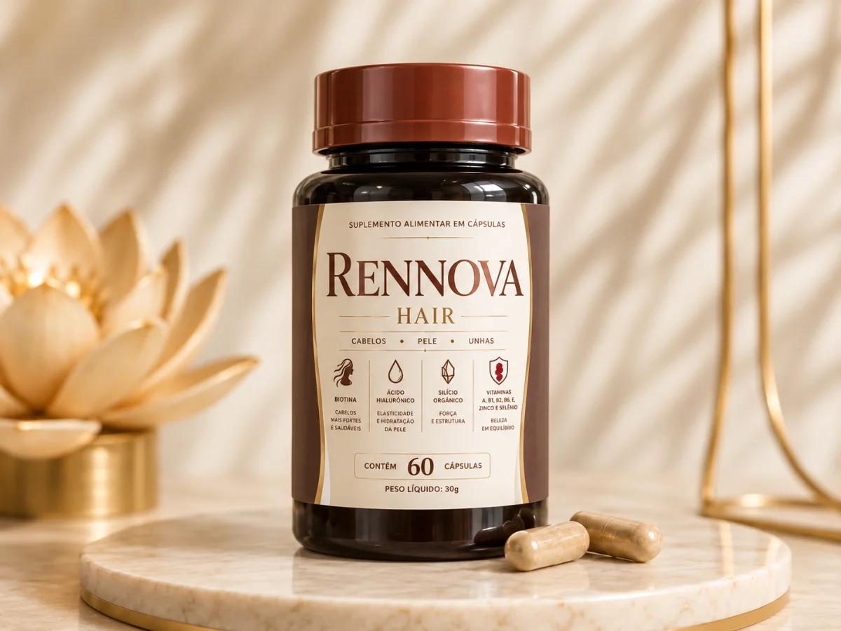 Material visual do Rennova Hair